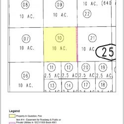 Plot of Easements